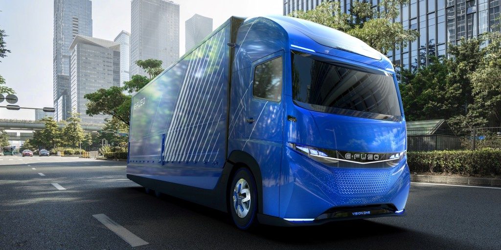 Daimler Trucks เปิดตัว รถบรรทุกไฟฟ้าต้นแบบ E-Fuso Vision One 
