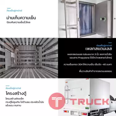 ตู้ไอศกรีมติดรถบิ๊กอัพ หกล้อ -40 องศา ระบบเสียบชาร์ทไฟฟ้า