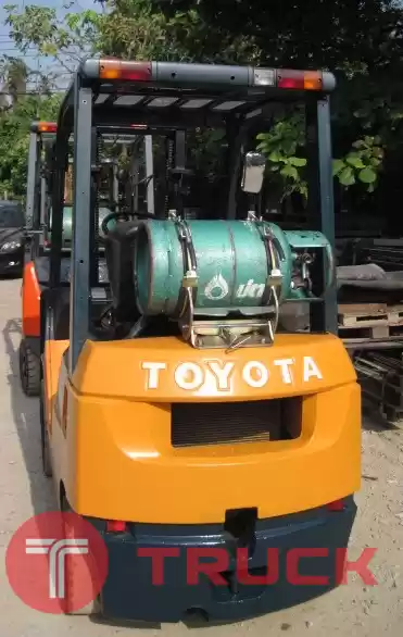 ขายฟอร์คลิฟท์ TOYOTA รุ่น 02-FGL15 เครื่องยนต์แก๊ส/เบนซิน ขนาด 1.5 ตัน เสายกสูง 3 เมตร สภาพดีรถนำเข้าราคาไม่แพง