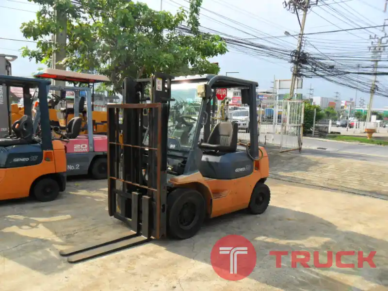 ขายฟอร์คลิฟท์ TOYOTA รุ่น 42-7FG20 เครื่องยนต์เบนซิน เกียร์ออโต้ ขนาด 2 ตัน เสายกสูง 3 เมตร รถมือสองสภาพดี ราคาไม่แพง