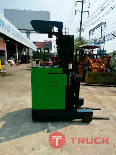 ขายฟอร์คลิฟท์ TOYOTA รุ่น 7FBR10 รถไฟฟ้า ขนาด 1 ตัน เสายกสูง 4.3 เมตร รถมือสองสภาพดี นำเข้าจากญี่ปุ่น