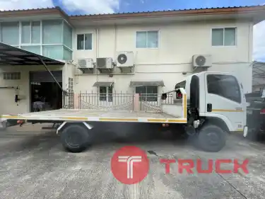 ขายด่วน รถบรรทุก 6 ล้อ พื้นเรียบ ISUZU NPR150 ไมล์น้อย เครื่องเดิม รถไม่ได้ใช้งาน
