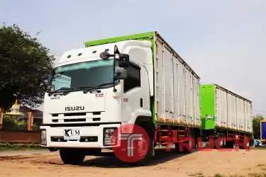 หกล้อตู้พ่วงแม่-ลูก ISUZU FTR 240 แรงม้า ปี 57 ลูกปี 58 โทร 081-3739793 หรือ 092-2757712 ค่ะ