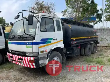 รถสิบล้อ 1 เพลา บรรทุกยางมะตอย NISSAN CDA188 ปี 40 เครื่อง NE6-188 ถังยางมะตอย 3 ช่อง โหลดล่าง ถังสวย หัวสวยภายในครบ