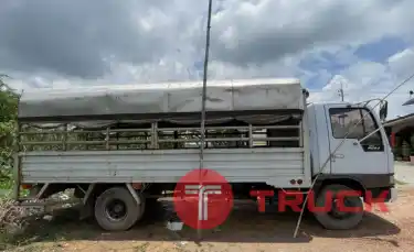 รถ 6 ล้อโดยสาร 365,000 บาท HINO FC4J-145 แรง ปี 41 กระบะพื้นสแตนเลส ยาว 5.5 ม เครื่อง 4 สูบ JO5C-145 แรง