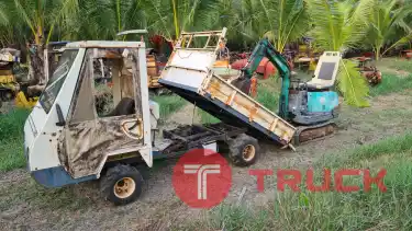 ขาย รถบรรทุกล้อยาง เบนซิน 5แรง ขับเคลื่อน 4 ล้อ 4WD ยกดั๊มแมนนวล เลี้ยวพวงมาลัย เอวอ่อน เก่าญี่ปุ่น