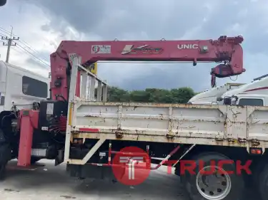 ขายรถ Hino 10 ล้อ กระบะติดเครน unic 8 ตัน 5 ปลอก