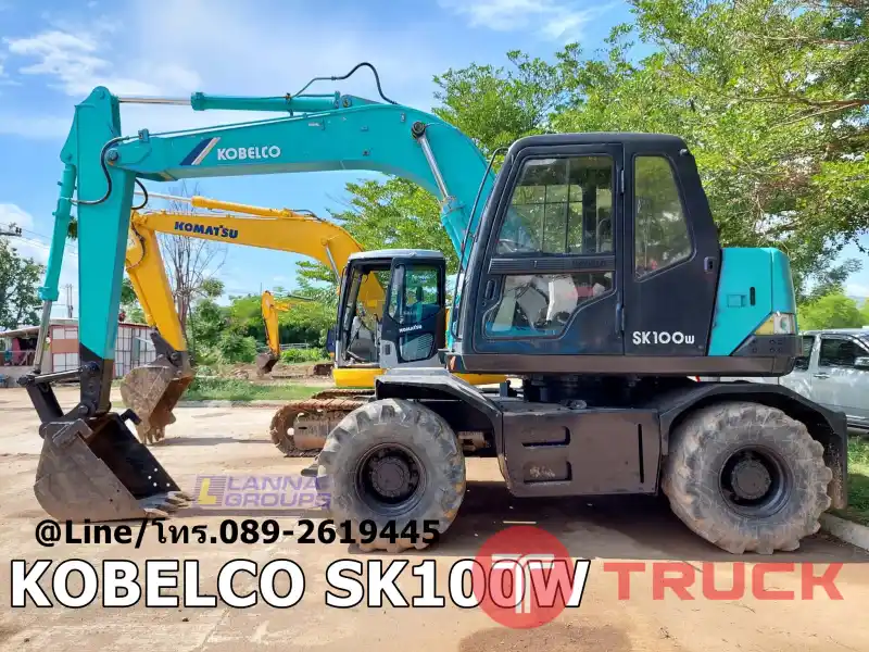 ขายแบคโฮล้อยางKOBELCO SK100W