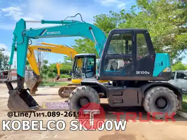 ขายแบคโฮล้อยางKOBELCO SK100W