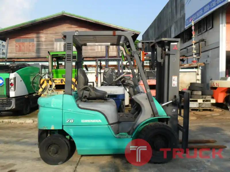 ขายฟอร์คลิฟท์ MITSUBISHI รุ่น FG20T เกียร์ออโต้ เครื่องยนต์เบนซิน ขนาด 2 ตัน เสายกสูง 3 เมตร รถสภาพดี นำเข้าเองจากญี่ปุ่น