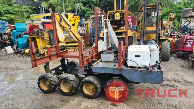 ขาย รถบรรทุกล้อยาง YANMAR YFW20 ดีเซล3สูบ บรรทุกเสาเข็มงานก่อสร้าง มีชุดคอนโทรลยกดั๊มให้ เก่าญี่ปุ่น
