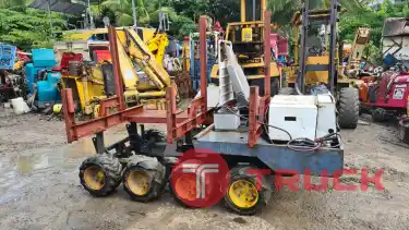 ขาย รถบรรทุกล้อยาง YANMAR YFW20 ดีเซล3สูบ บรรทุกเสาเข็มงานก่อสร้าง มีชุดคอนโทรลยกดั๊มให้ เก่าญี่ปุ่น