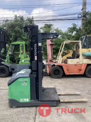 ขายฟอร์คลิฟท์ TOYOTA รุ่น 8FBP10 รถยก Order Picking ขนาด 1 ตัน เสายกสูง 4.7 เมตร เหมาะสำหรับโกดังใช้หยิบ จัดเก็บสินค้า รถมือสองนำเข้าจากญี่ปุ่นราคาไม่แพง