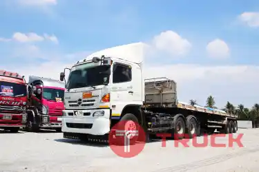 สิบล้อหัวลาก HINO 500 344 แรงม้า ปี 56 + หางพื้นเรียบ ปี 56 โทร 081-373-9793