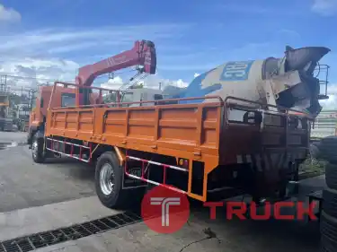 ISUZU6 ล้อ กระบะ ติดเครนใหม่ 5 ตัน 4 ปลอก ยี่ห้อ SANY เครื่องยนต์ 240 แรงม้า รถปี 57