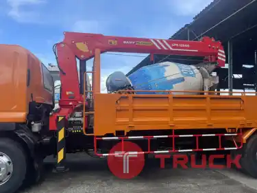ISUZU6 ล้อ กระบะ ติดเครนใหม่ 5 ตัน 4 ปลอก ยี่ห้อ SANY เครื่องยนต์ 240 แรงม้า รถปี 57