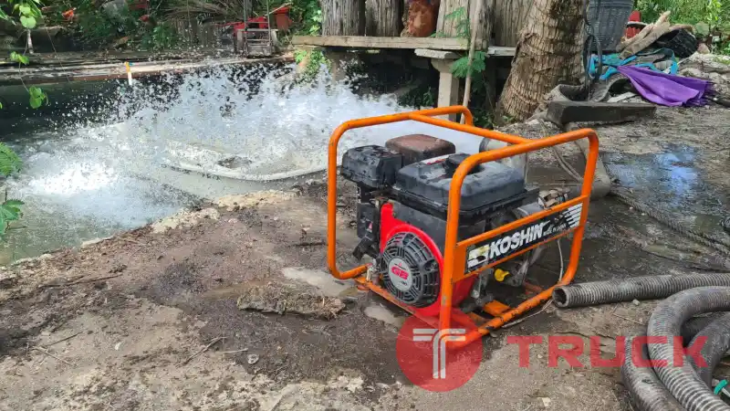 ขาย เครื่องปั๊มน้ำ สูบน้ำ เก่าญี่ปุ่น เครื่อง MITSUBISHI เบนซิน 4 จังหวะ แรงดี เห็นๆ ราคา 6,500 บาท