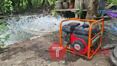 ขาย เครื่องปั๊มน้ำ สูบน้ำ เก่าญี่ปุ่น เครื่อง MITSUBISHI เบนซิน 4 จังหวะ แรงดี เห็นๆ ราคา 6,500 บาท