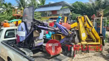 ขาย รถขุด แบคโฮจิ๋ว KOMATSU PC08UU รุ่นใหม่ คอ 3 ท่อน ดีเซล 2 สูบ เก่าญี่ปุ่น ชั่วโมงการทำงานน้อย