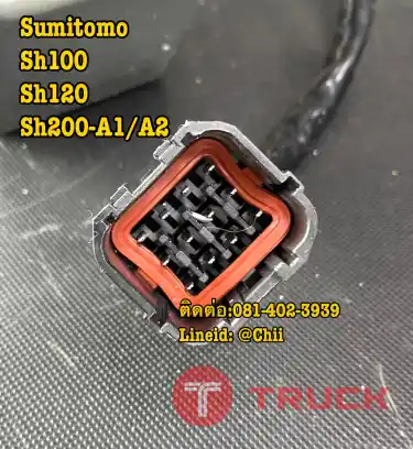 มอเตอร์คันเร่ง Sh200-A1/A2 sumitomo ขายอะไหล่แบคโฮ 0814023939
