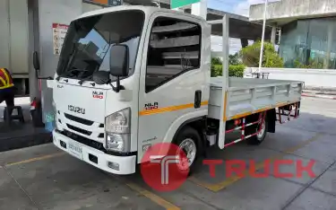 รถบรรทุกใหญ่ NLR 130 คอกแป็ป กล่อง จดป้ายเขียว ไม่ติดเวลา