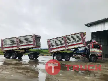ขายรถพ่วงดั้ม isuzu 360 ปี 56