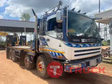 12 ล้อ 2 เพลา ท้ายลาด บันไดไฮโดลิค 999,000 บาท ISUZU GIGA 360 แรง ปี 52