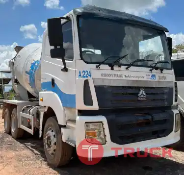 10 ล้อ 2 เพลาโม่ปูน 7Q สวยๆ พร้อมใช้ 499,000 บาท HOWO SINOTRUCK 340 แรง ปี 58