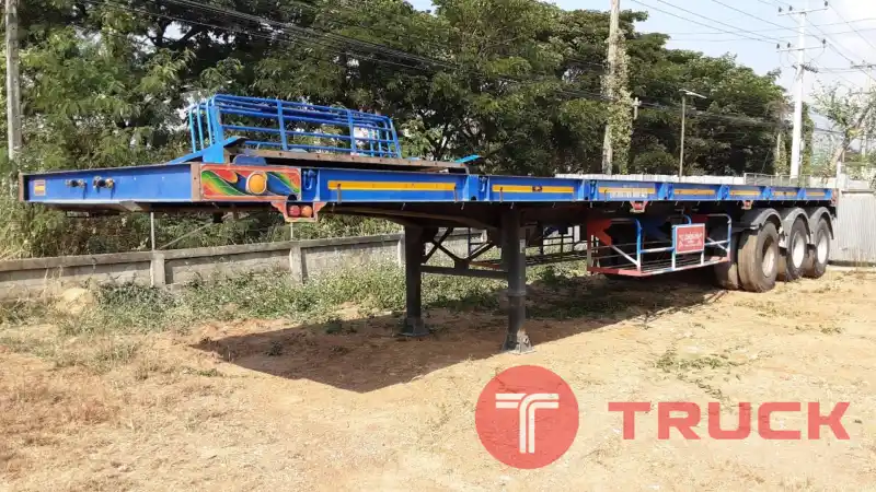 กึ่งพ่วง พื้นเรียบ 3 เพลา รหัส CT732408 กึ่งพ่วง พื้นเรียบ 3 เพลา รหัส CT732408