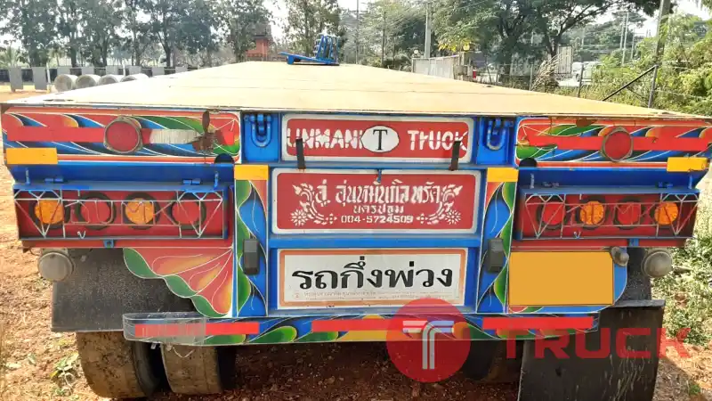 กึ่งพ่วง พื้นเรียบ 3 เพลา รหัส CT732408 กึ่งพ่วง พื้นเรียบ 3 เพลา รหัส CT732408
