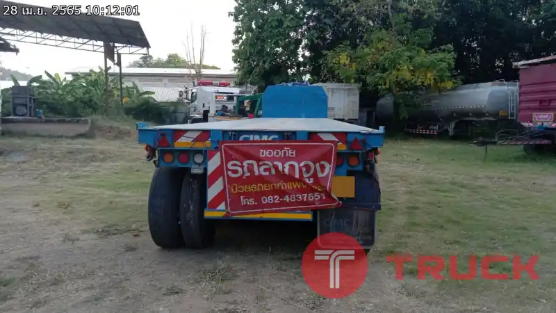 รถบรรทุก กึ่งพ่วง พื้นเรียบ 3 เพลา รหัส CT704130