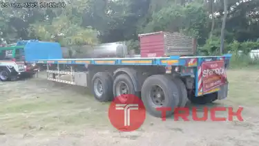 รถบรรทุก กึ่งพ่วง พื้นเรียบ 3 เพลา รหัส CT704130