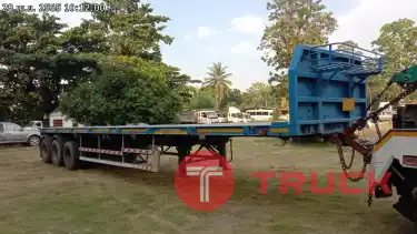 รถบรรทุก กึ่งพ่วง พื้นเรียบ 3 เพลา รหัส CT704130