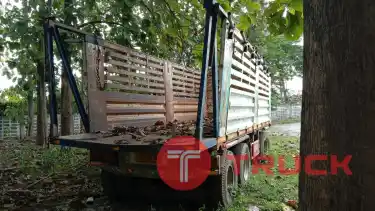 รถบรรทุก หางพ่วง กระบะคอก 3 เพลา รหัส CT823835