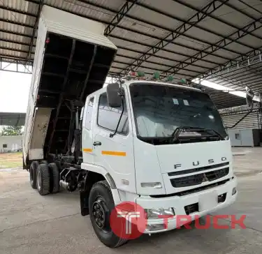 สิบล้อดั้ม 2 เพลา 1,290,000 บาท MITSUBISHI EURO3-240 แรง ปี 57 วิ่ง 196,686 กม