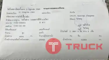 เซมิดั้มพ์ 2 เพลา 10 น้อต ปี 60 ราคาสุดคุ้ม 550,000 บาท อู่โชคชัยอุดร CCR น้ำหนัก 9 ตัน