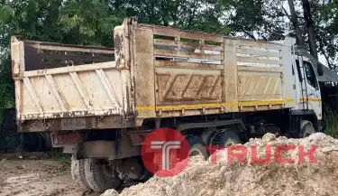 10ล้อ ดั้มพ์สามมิตรลอนเฉียง 2 เพลา 895,000 บาท MITSUBISHI FUSO M6-260 แรง จดทะเบียนปี54