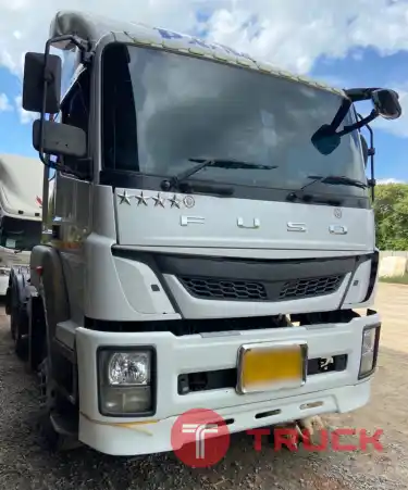 10 ล้อหัวลาก 2 เพลา พร้อมหางโลเบต 3 เพลา แท่นเตี้ย บันไดไฮโดรลิค 1,690,000บาท Mitsu Fuso 280 แรง ปี 60