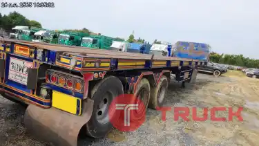 รถบรรทุก หางพ่วง พื้นเรียบ 3 เพลา รหัส CT708217
