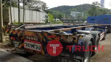 รถบรรทุก หางพ่วง พื้นเรียบ 3 เพลา รหัส CT729930