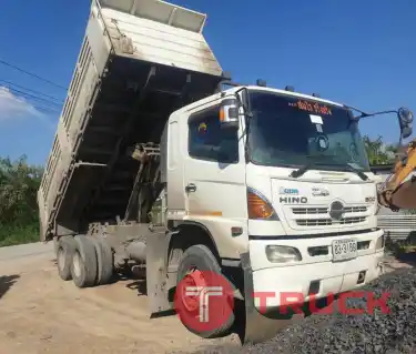 รถพ่วงดั้มสามมิตรมอเตอร์ 22 ล้อ HINO MEGA S500-380 แรง ปี 57