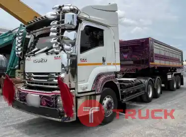 หัวลาก 2 เพลา พร้อม เซมิดั้ม ปี 62 แท้ ๆ 10 น้อต สวย ๆ 2,690,000 พร้อมใช้ ISUZU DECA 360 แรง ปี 62 วิ่ง 383,059 กม