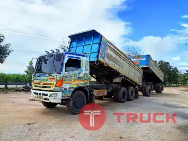 รถพ่วง2 เพลา ดั้ม 18 ล้อ HINO MEGA 260 แรง ปี 50