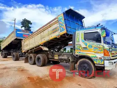 รถพ่วง2 เพลา ดั้ม 18 ล้อ HINO MEGA 260 แรง ปี 50