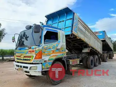 รถพ่วง2 เพลา ดั้ม 18 ล้อ HINO MEGA 260 แรง ปี 50