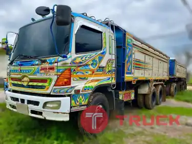 รถพ่วง2 เพลา ดั้ม 18 ล้อ 1,290,000 บาท HINO MEGA 260 แรง ปี 50