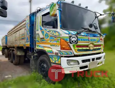รถพ่วง2 เพลา ดั้ม 18 ล้อ 1,290,000 บาท HINO MEGA 260 แรง ปี 50