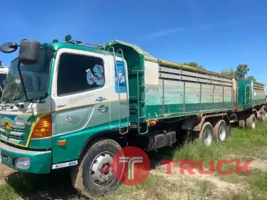 รถพ่วง2 เพลา ดั้ม 18 ล้อ HINO MEGA 260 แรง ปี 50
