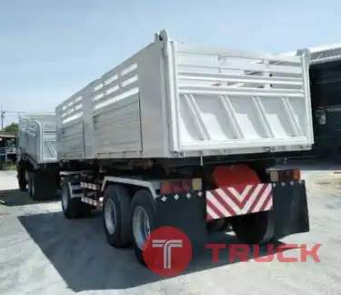 รถพ่วงดั้มสามมิตรแม่-ลูก3เพลา ปี57 วิ่งน้อย สวยๆเดิมๆ ISUZU DECA 360 แรง
