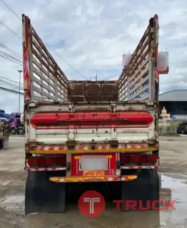 รถพ่วงก๊าชศูนย์ NGV 22 ล้อ แม่-ลูกไม่ดั้ม 1,290,000 บาท HINO MEGA S500-260 FM1J